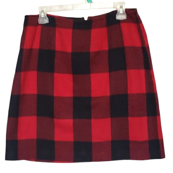 Venezia Dresses & Skirts - Vintage Venezia Jeans Black & Red Mini 100% Acrylic Skirt Women's Size 20